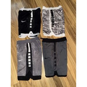 Nike Boys Sz M Medium Shorts‎ Athletic Dri-fit Lot Pockets Drawstring 10/12
